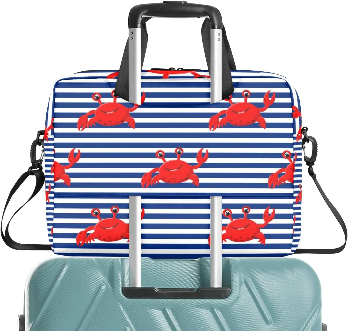 Sea Crab Laptop Sleeve Case 14 15 15.6 inch, Sea Crab Laptop Briefcase Shoulder Bag Waterproof Travel Computer Cover Carrying Bags