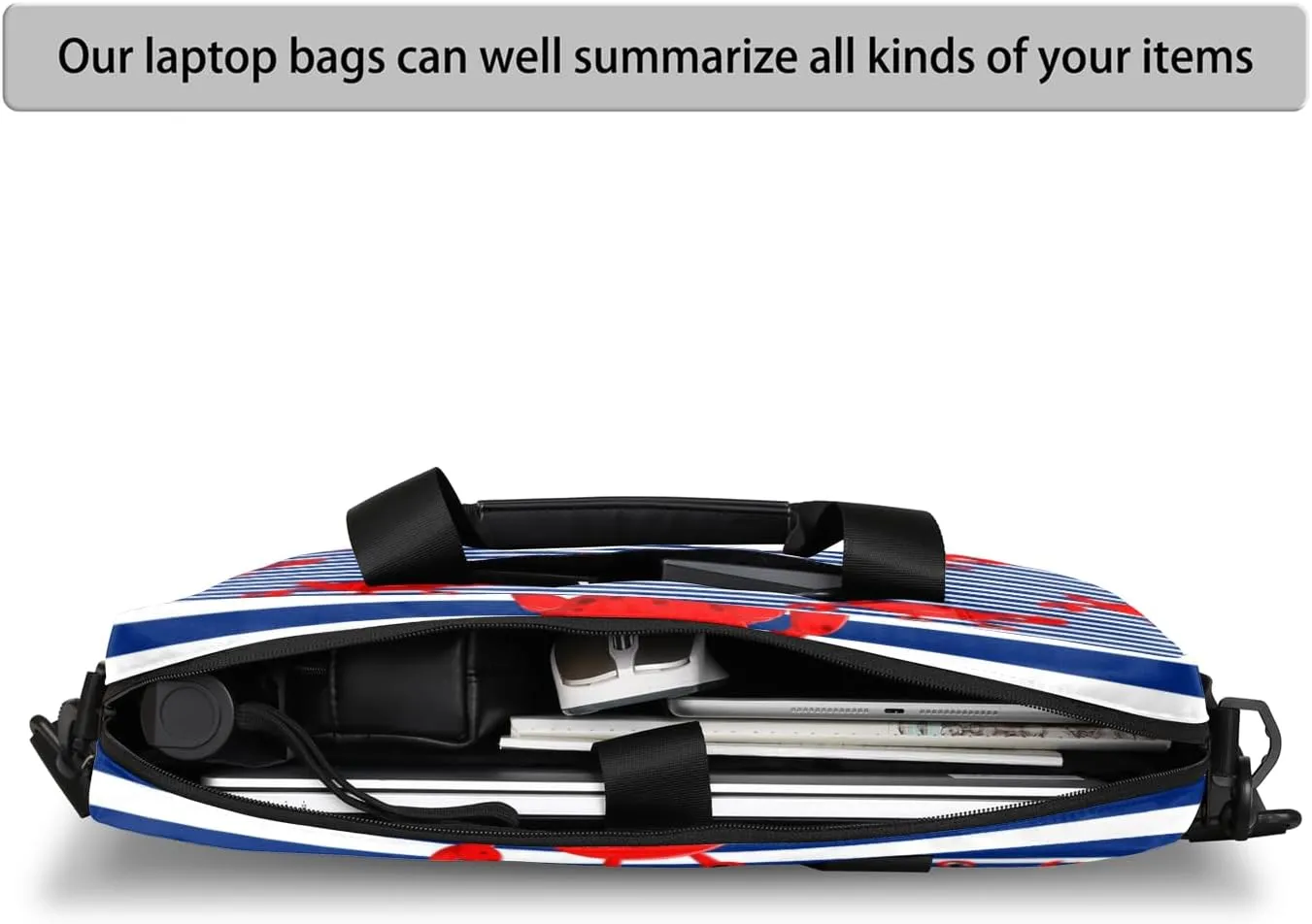 Sea Crab Laptop Sleeve Case 14 15 15.6 inch, Sea Crab Laptop Briefcase Shoulder Bag Waterproof Travel Computer Cover Carrying Bags