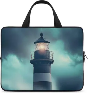 Sea Lighthouse Laptop Bag Laptop Case Computer Messenger Bag with Adjustable Shoulder Strap