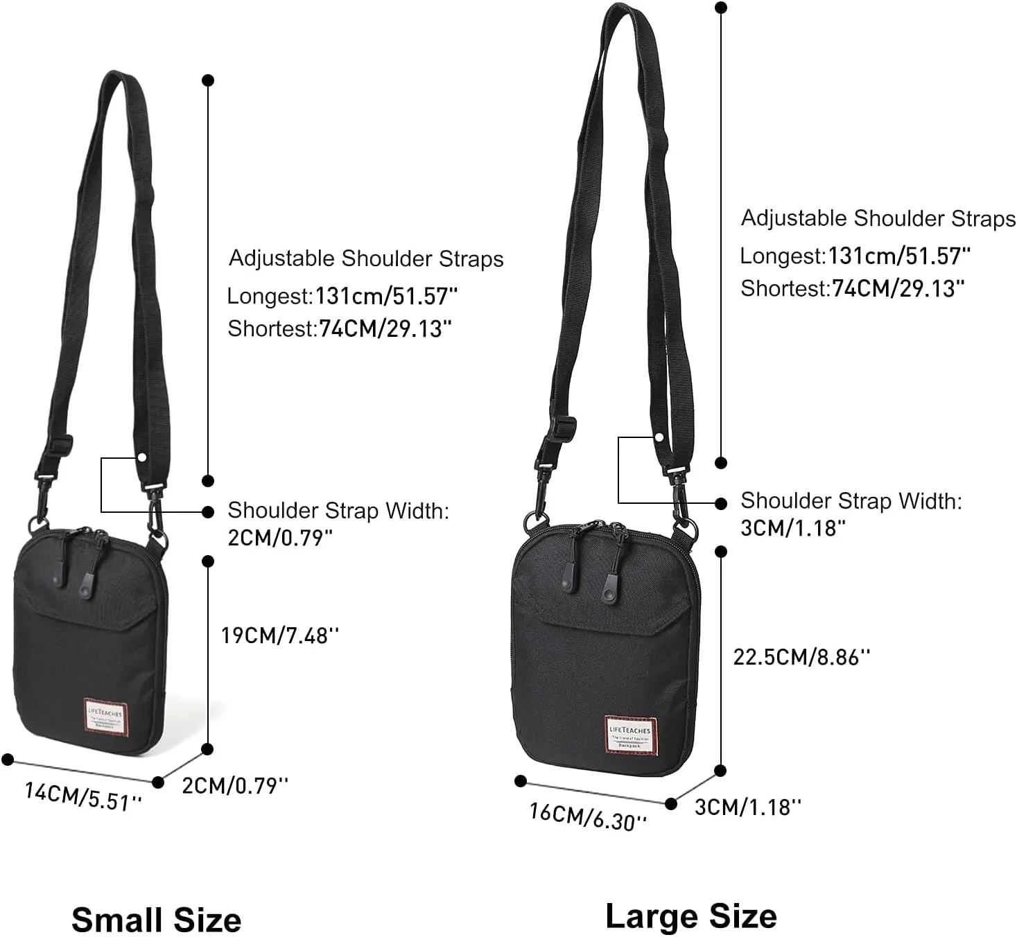 SEAFEW Mini Crossbody Bag Shoulder Bag for Men, Small Messenger Satchel Bag for Women