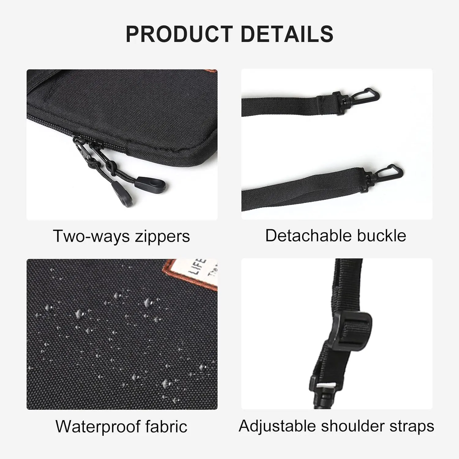 SEAFEW Mini Crossbody Bag Shoulder Bag for Men, Small Messenger Satchel Bag for Women