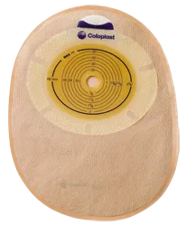 SenSura® One-Piece Closed Pouch, Opaque 7" (18cm), Convex Light, Stoma Opening 1-1/8" (28mm) - Box of 10