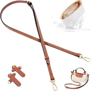 SENTEN 3Sets Mini Bag Strap Kit Compatible with Longchamp, Adjustable Purse Strap with Multi-Pocket Waterproof Bag Organizer Insert