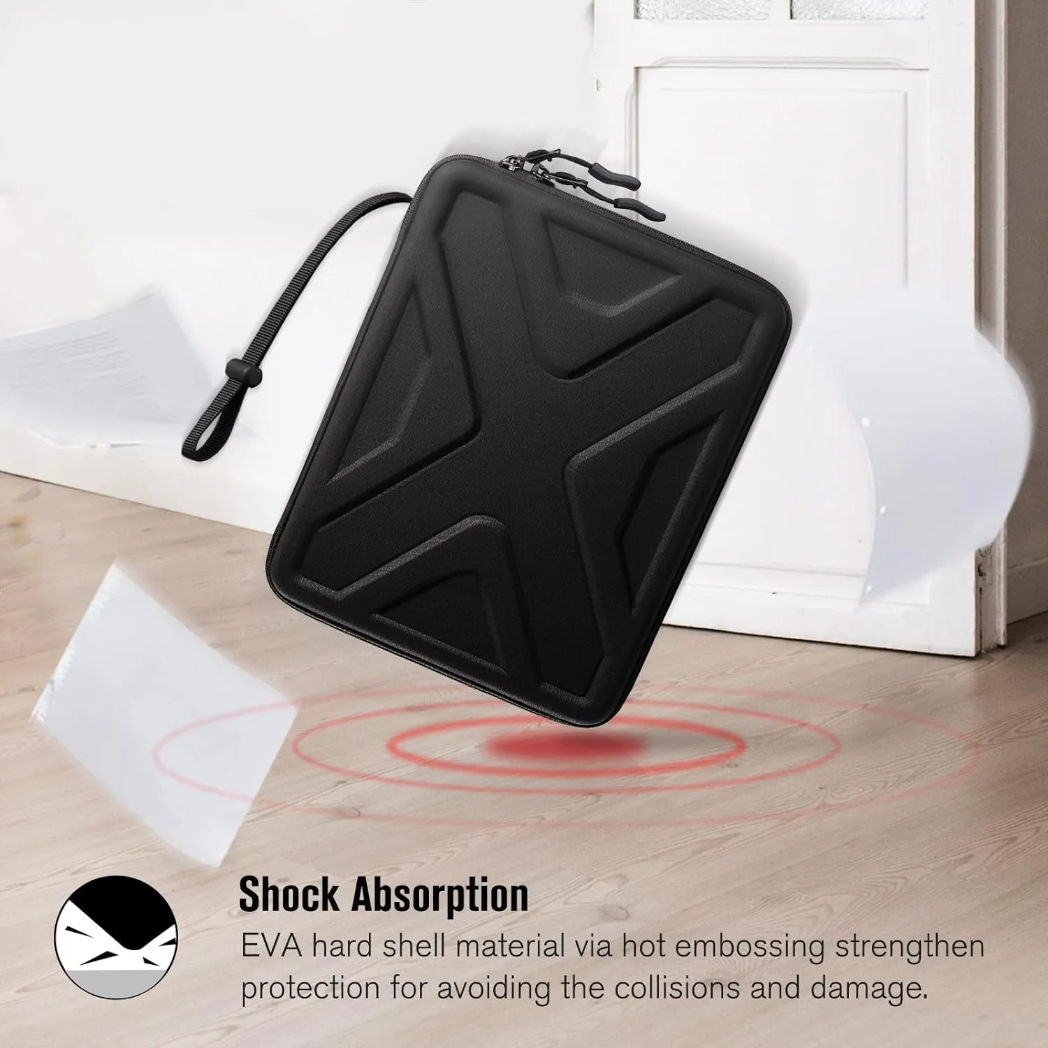 SITHON Hard Shell Tablet Sleeve Case for 11-inch iPad (A16) 11th & Air M3 2025 & Air M2 & Pro M4 2024, 11-inch iPad Pro M2, 10.9"/10.2" iPad 10/9th Gen, 10.9" iPad Air 5/4th, Tablet Carrying Sleeve