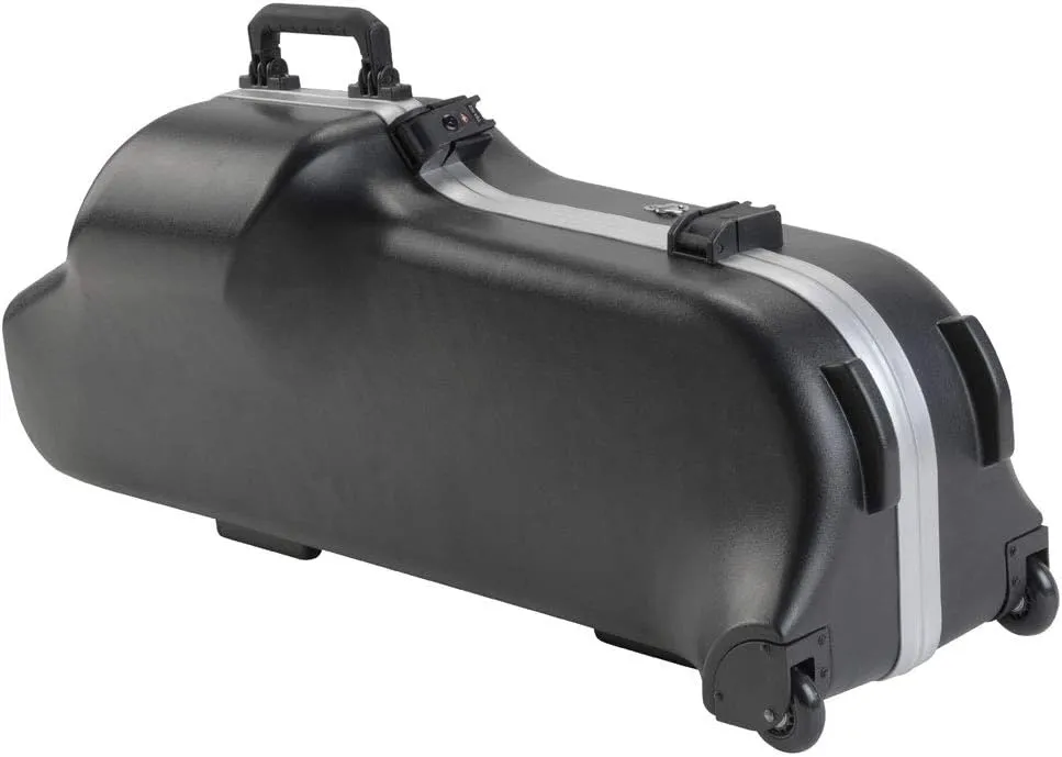 SKB Cases 1SKB-455W Contoured Pro Baritone Saxophone Case W/Wheels 1SKB455W (Renewed)