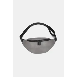 Sleek Gray Nylon Sling Bag