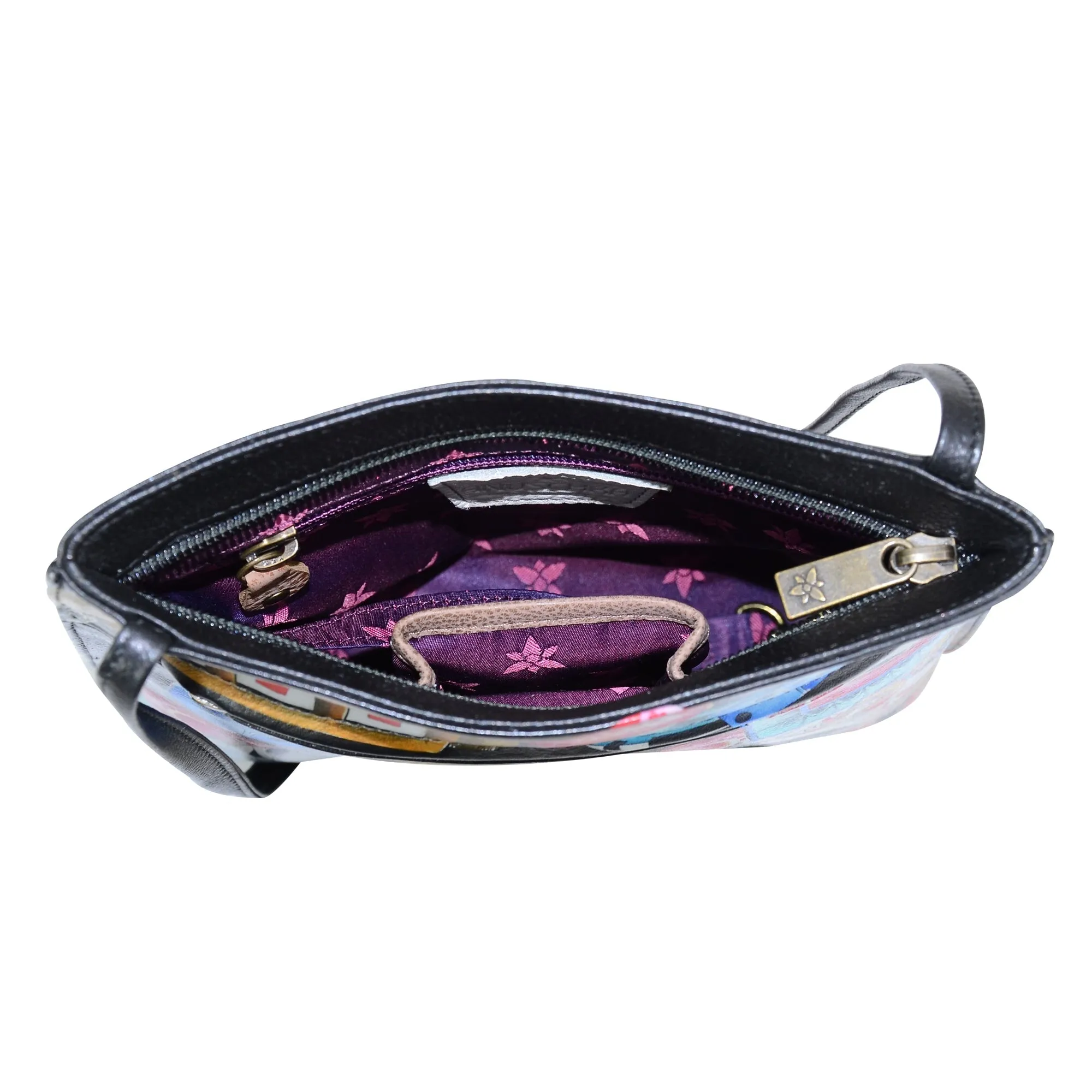Slim Crossbody With Front Zip - 452