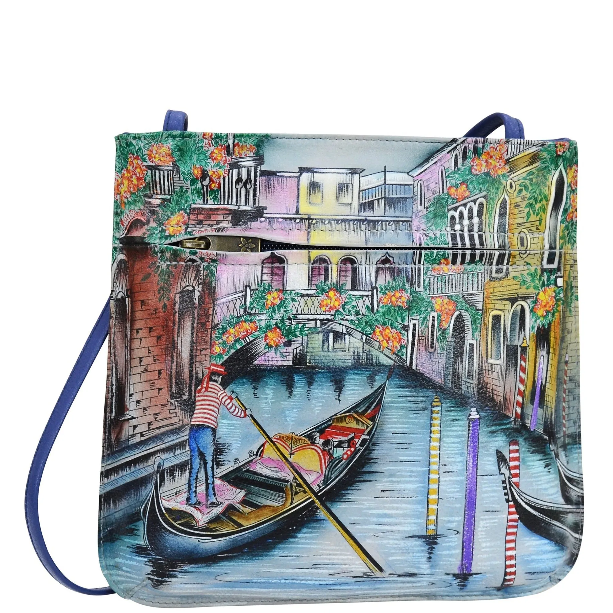 Slim Crossbody With Front Zip - 452