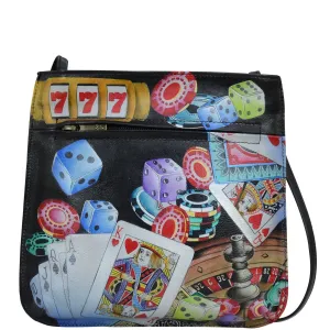 Slim Crossbody With Front Zip - 452