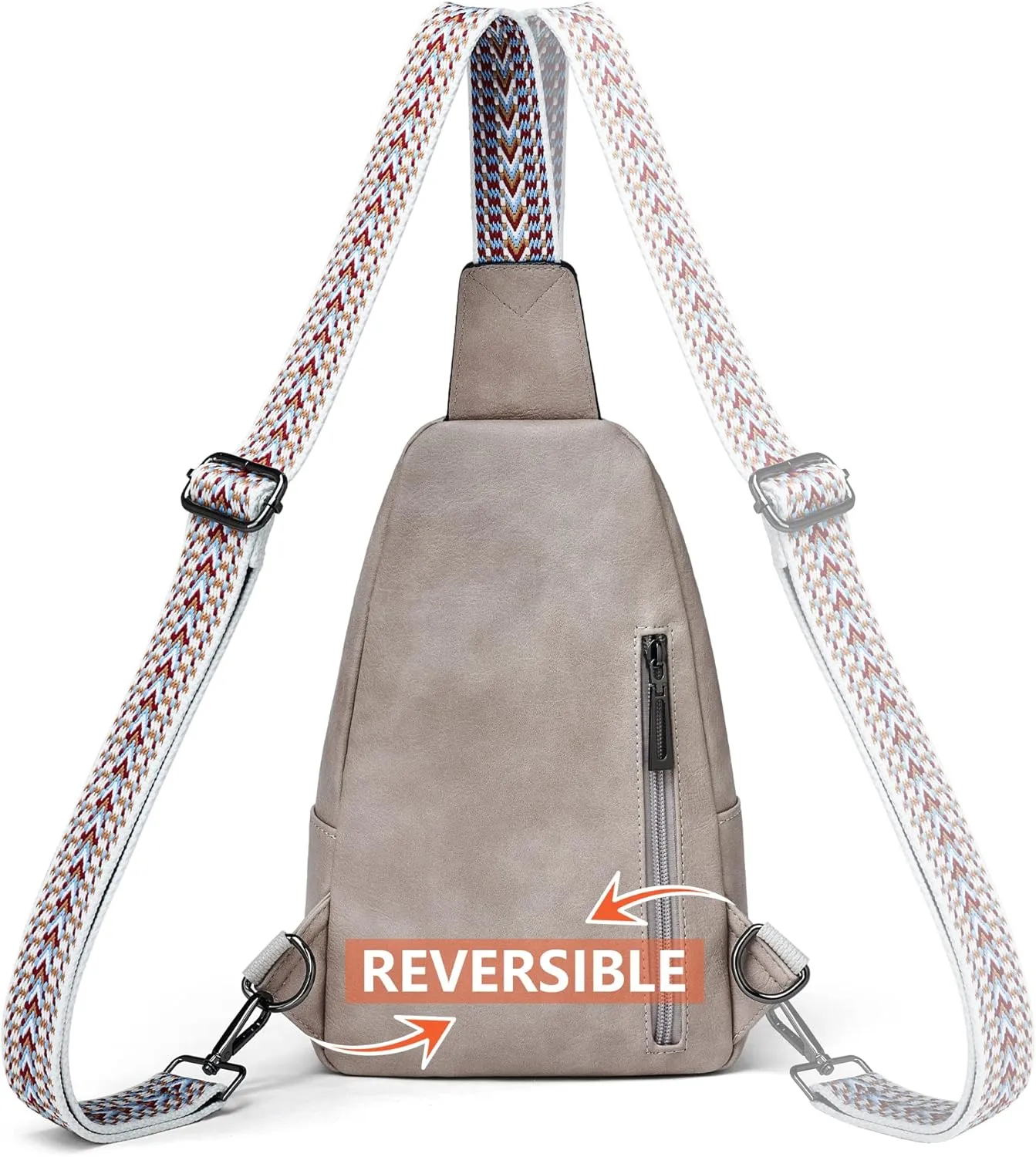 Sling Bag Crossbody Bags for Women for Travel, 3.5 x 10.5 x 6(L x H x W),Adjustable Straps 22.5 to 44 inch