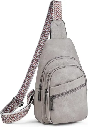 Sling Bag Crossbody Bags for Women for Travel, 3.5 x 10.5 x 6(L x H x W),Adjustable Straps 22.5 to 44 inch