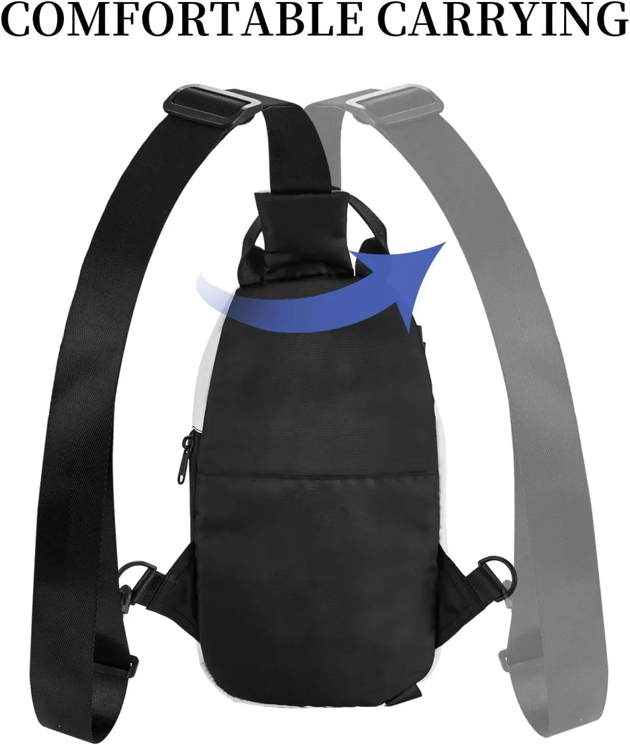Sling Bag for Women Men Shoulder Bag Winter X-mas Chest Bag Travel Fanny Pack Lightweight Casual Daypack, Winter Party, One Size