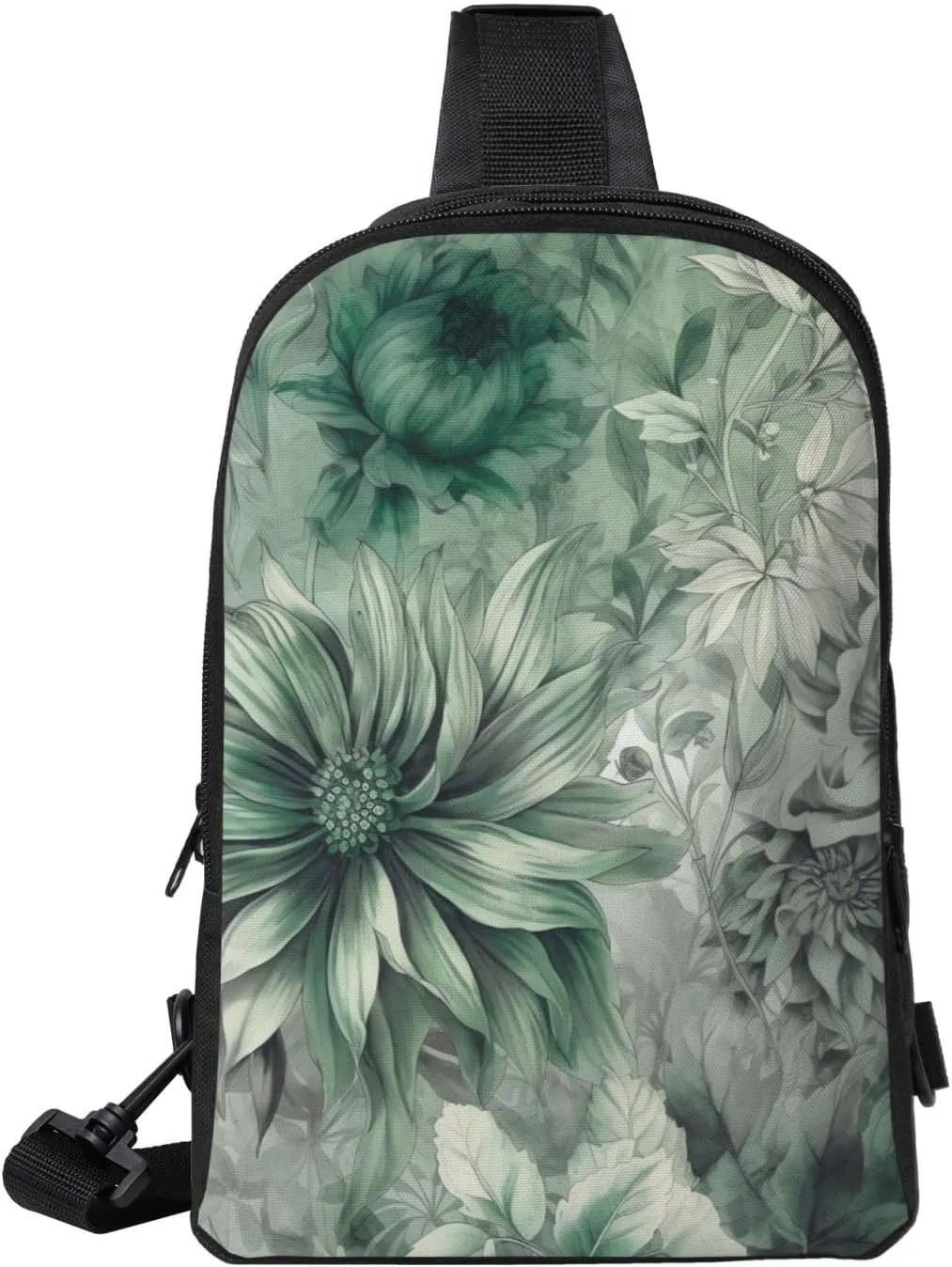 Sling bag for Women Men Trendy Sling Bakpack Casual Chest Bag Many Petals Fanny Pack for Travel Hiking