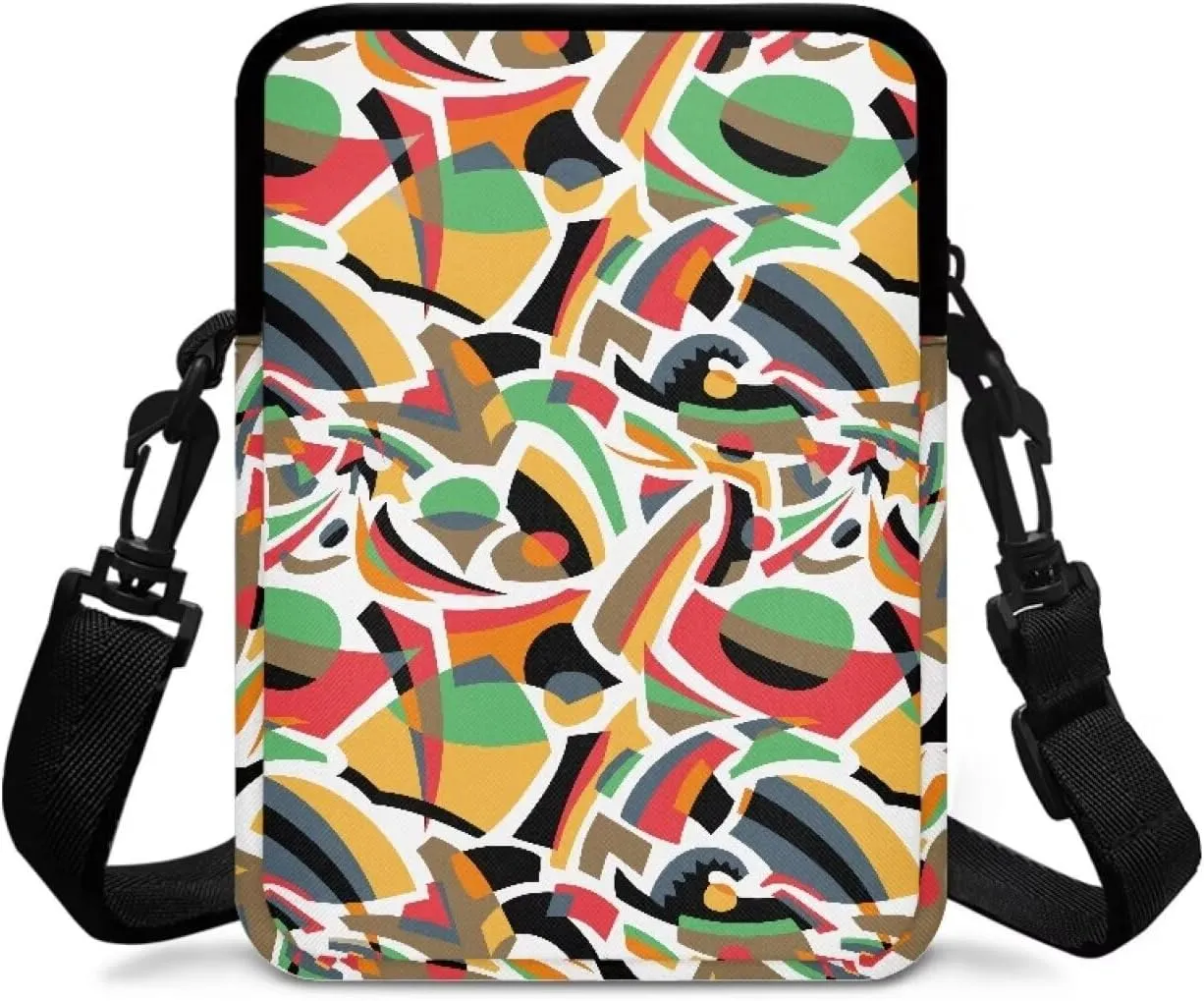 Small Backpack Fanny Pack Crossbody Chest Bags Purse for Women Men Everywhere Belt Bag with Adjustable Strap Gifts for Teenage Girls Women Men, Abstract Geometry Colorful