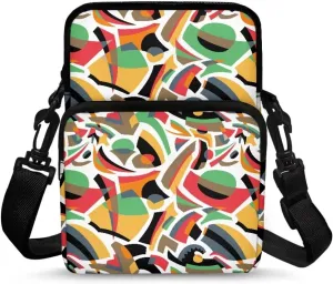 Small Backpack Fanny Pack Crossbody Chest Bags Purse for Women Men Everywhere Belt Bag with Adjustable Strap Gifts for Teenage Girls Women Men, Abstract Geometry Colorful