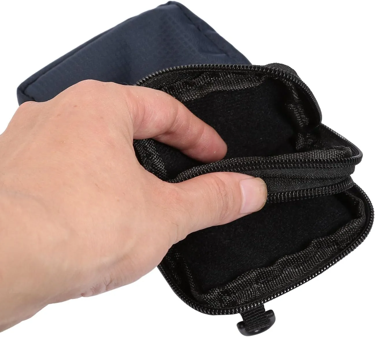 Small Belt Waist Bag for Men Phone, Cell Phone Crossbody Purse Men, 6.0" Nylon Men Travel Bag Cell Phone Crossbody Purse Belt Clip Holster Cellphone Shoulder Messenger Pouch Carrying Case with Loop