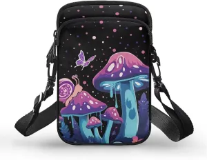Small Cross Body Purse Trendy Phone Double Layer Shoulder Bags for Women Zip Messenger Bag