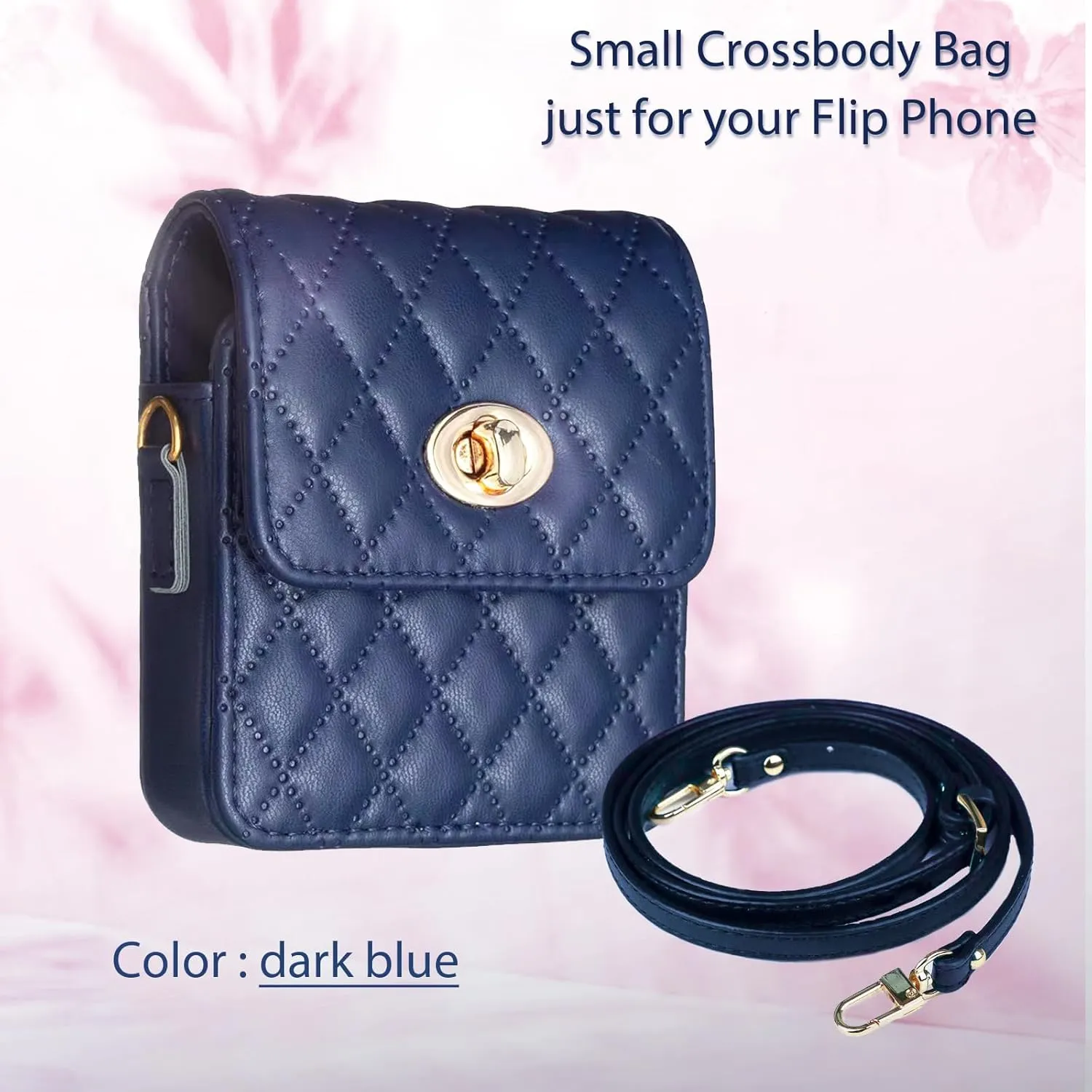 Small Crossbody Bag for Flip Phones - Compatible with Motorola Razr Series and Samsung Galaxy Z Flip Phones