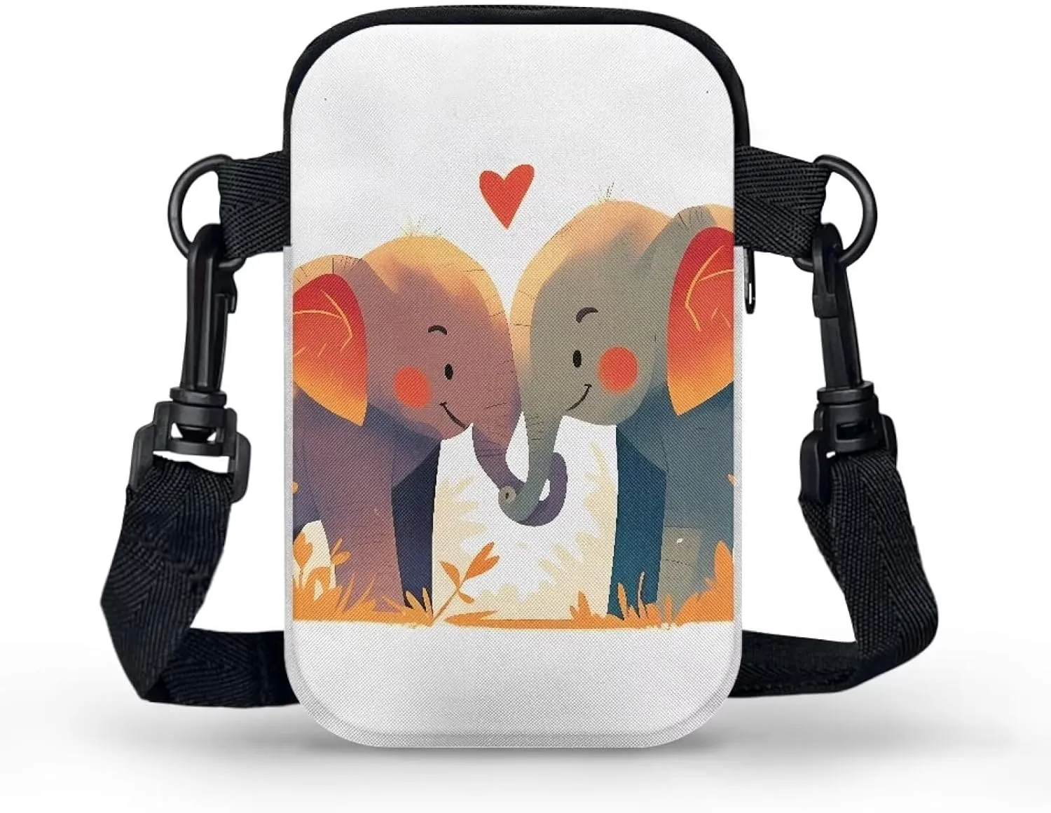 Small Crossbody Bags Purses for Women, Cartoon Animals Travel Cell Phone Pouch Bag Zipper Mini Shoulder Bag