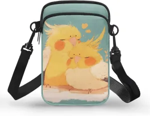 Small Crossbody Bags Purses for Women, Cartoon Animals Travel Cell Phone Pouch Bag Zipper Mini Shoulder Bag