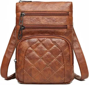 Small Crossbody Cell Phone Purse for Women, Mini Pu Leather Crossbody bag Wallet Pouch Shoulder Bag