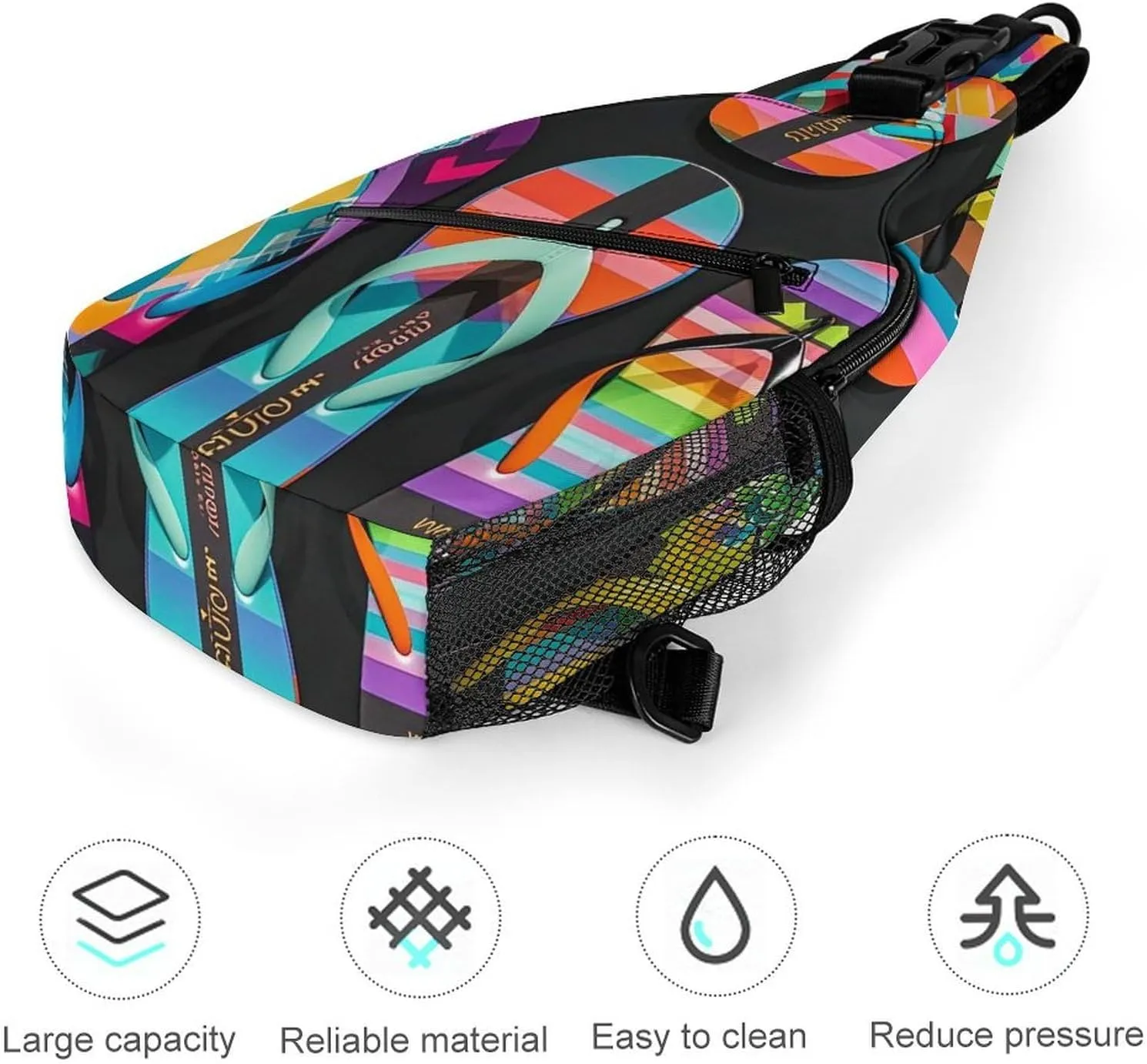 Small Crossbody Sling Backpack Dragonfly Chest Bags for Traveling Chest Fashion Shoulder Bag