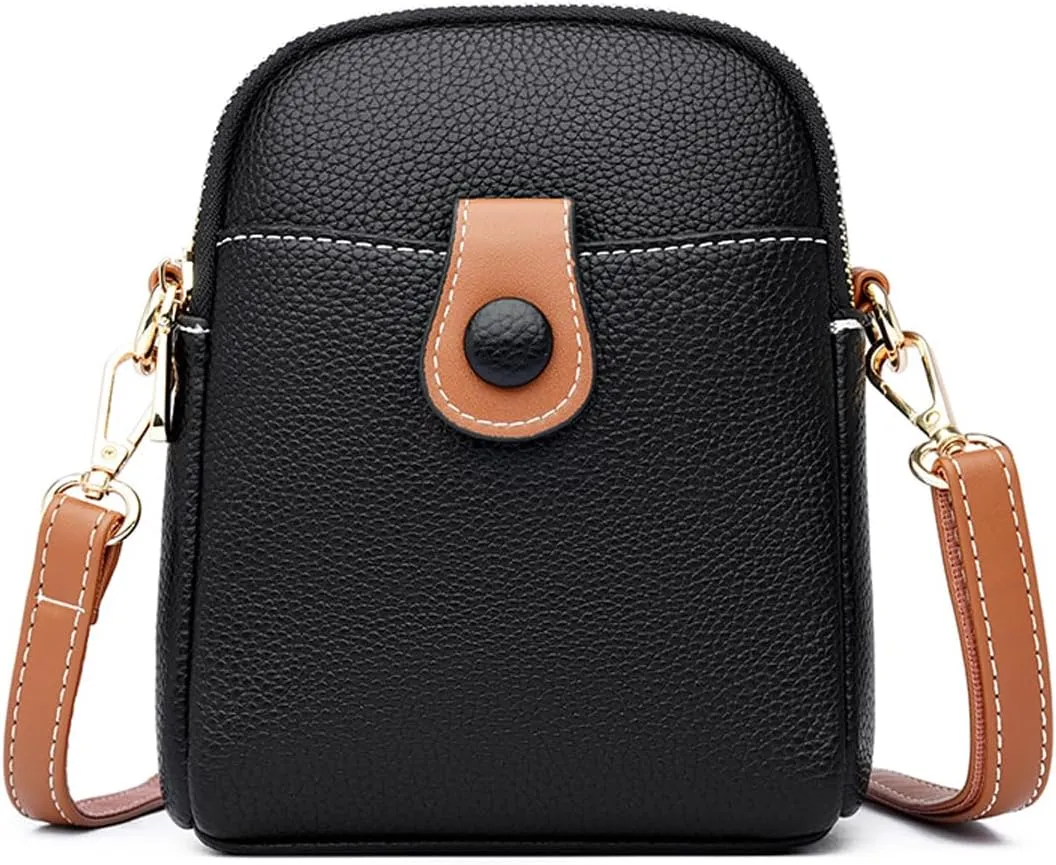 Small Leather Crossbody Bag for Women - Phone Purse and Cross Body Bag