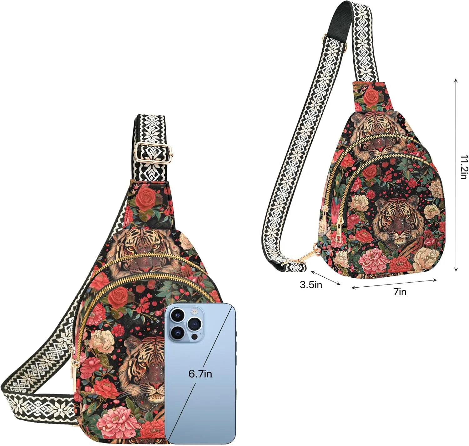 Small Sling Bag for Women Leather Crossbody Bags Sling Backpack for Outdoor Travel