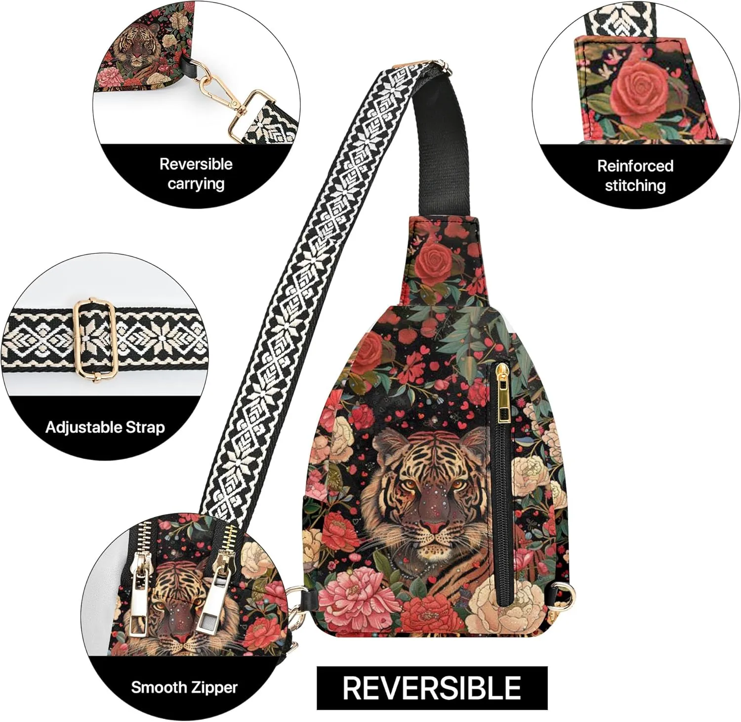 Small Sling Bag for Women Leather Crossbody Bags Sling Backpack for Outdoor Travel