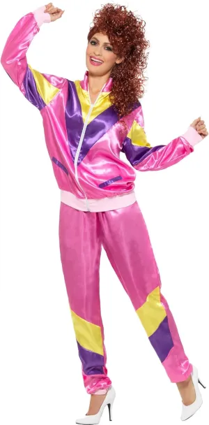 Smiffys womens 80s Height of Fashion Shell Suit Costume