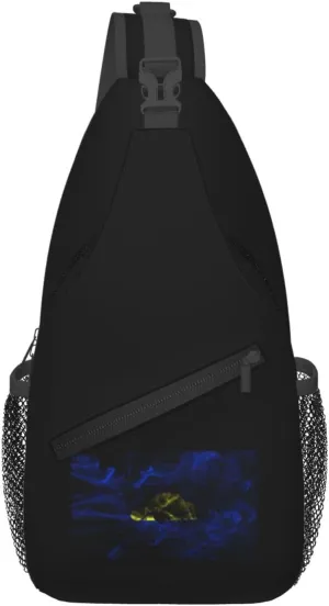 Smoke Flag Of Oregon Reverse Crossbody Bags For Women Men Chest Backpack Gym Shoulder Bag Travel Outdoor Sports Casual Crossbody Bags