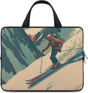 Snow Mountain Ski Sports Laptop Bag Laptop Case Computer Messenger Bag with Adjustable Shoulder Strap