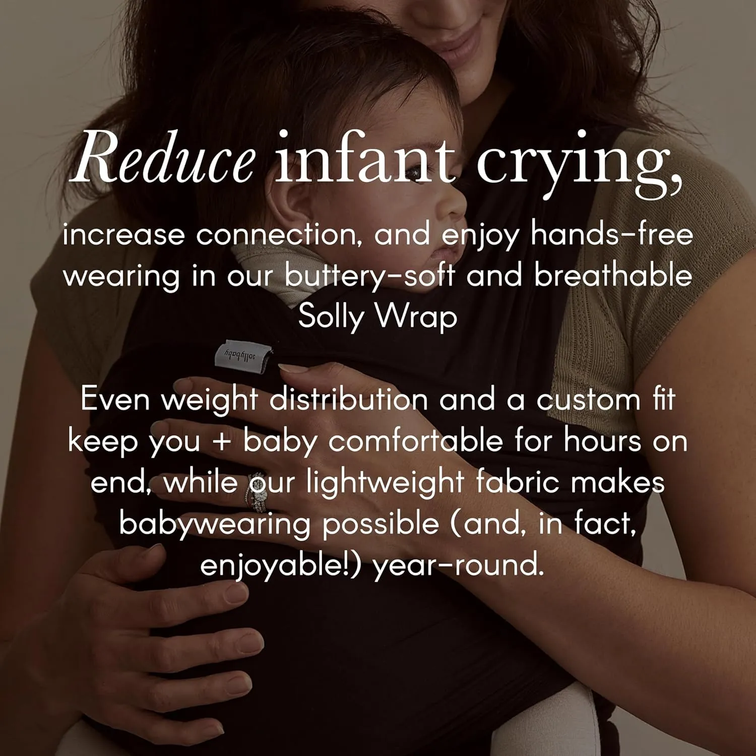 Solly Baby Wrap Carrier, Newborn to Toddler 8-25 Lbs., Buttery-Soft & Lightweight Fabric, Postpartum Essential, Mother’s Day Gift for New Moms, Spelt
