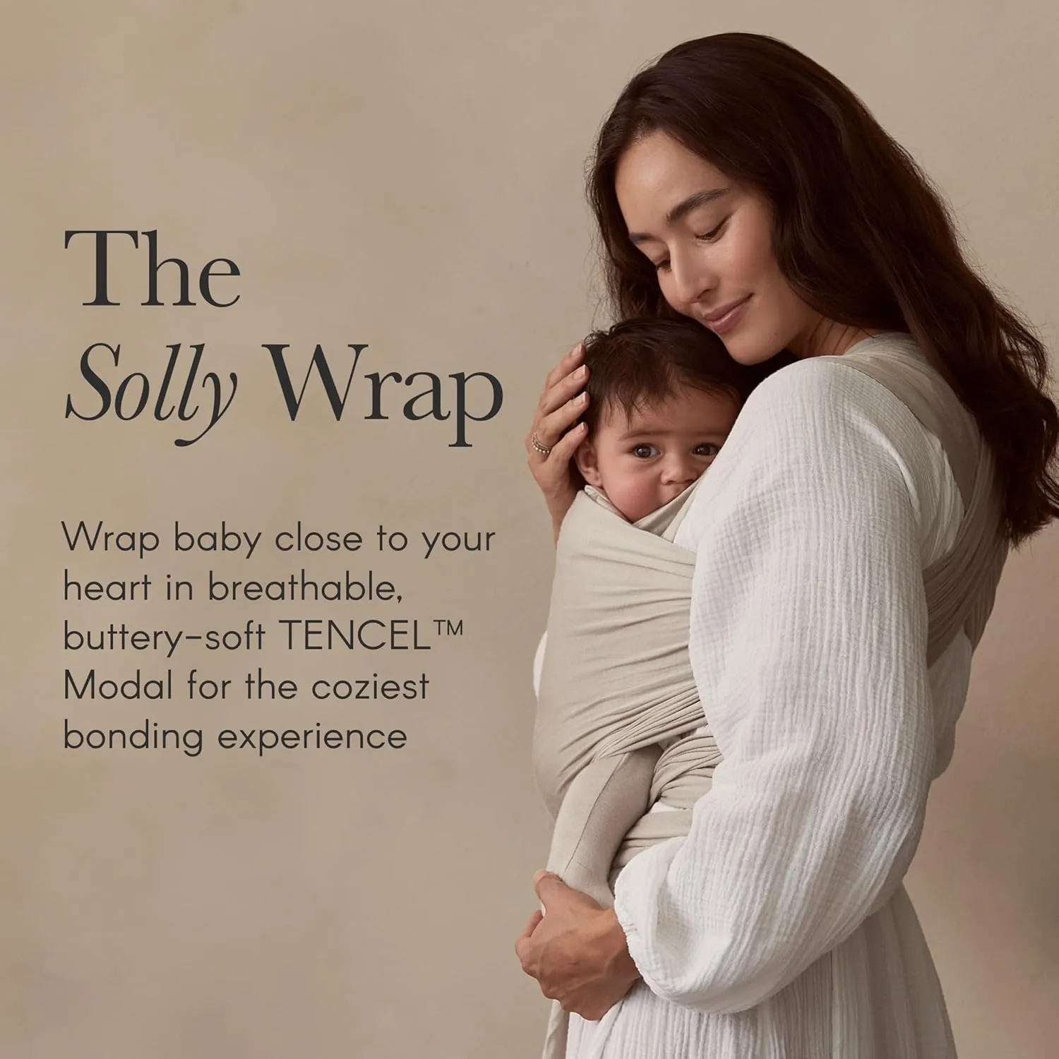 Solly Baby Wrap Carrier, Newborn to Toddler 8-25 Lbs., Buttery-Soft & Lightweight Fabric, Postpartum Essential, Mother’s Day Gift for New Moms, Spelt
