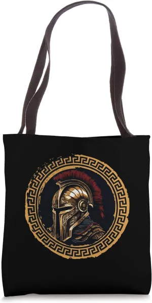 Spartan Leonidas Gladiator Gym Helmet Sparta Tote Bag