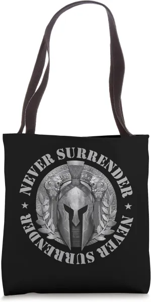 Spartan Never Surrender | Boxing Gym Gladiator Mma Fighter Tote Bag