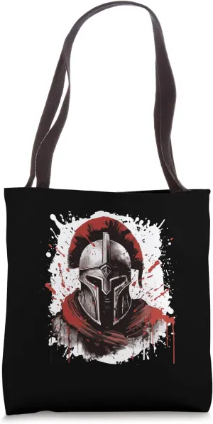 Spartan Warrior Helmet | Gym Gladiator Sparta Tote Bag