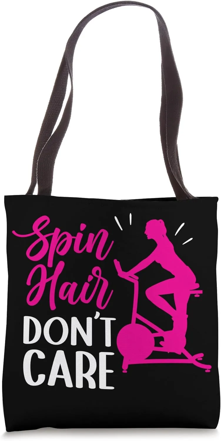 Spinning Class Spin Hair don't care Spin Class Gym Tote Bag