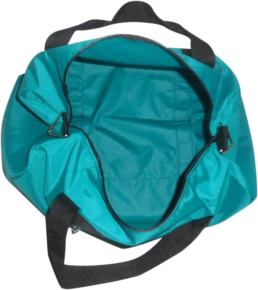 Sport Bag, Gym Bag, Great for Beach, Camping or Overnight Made in USA. (Turquoise)