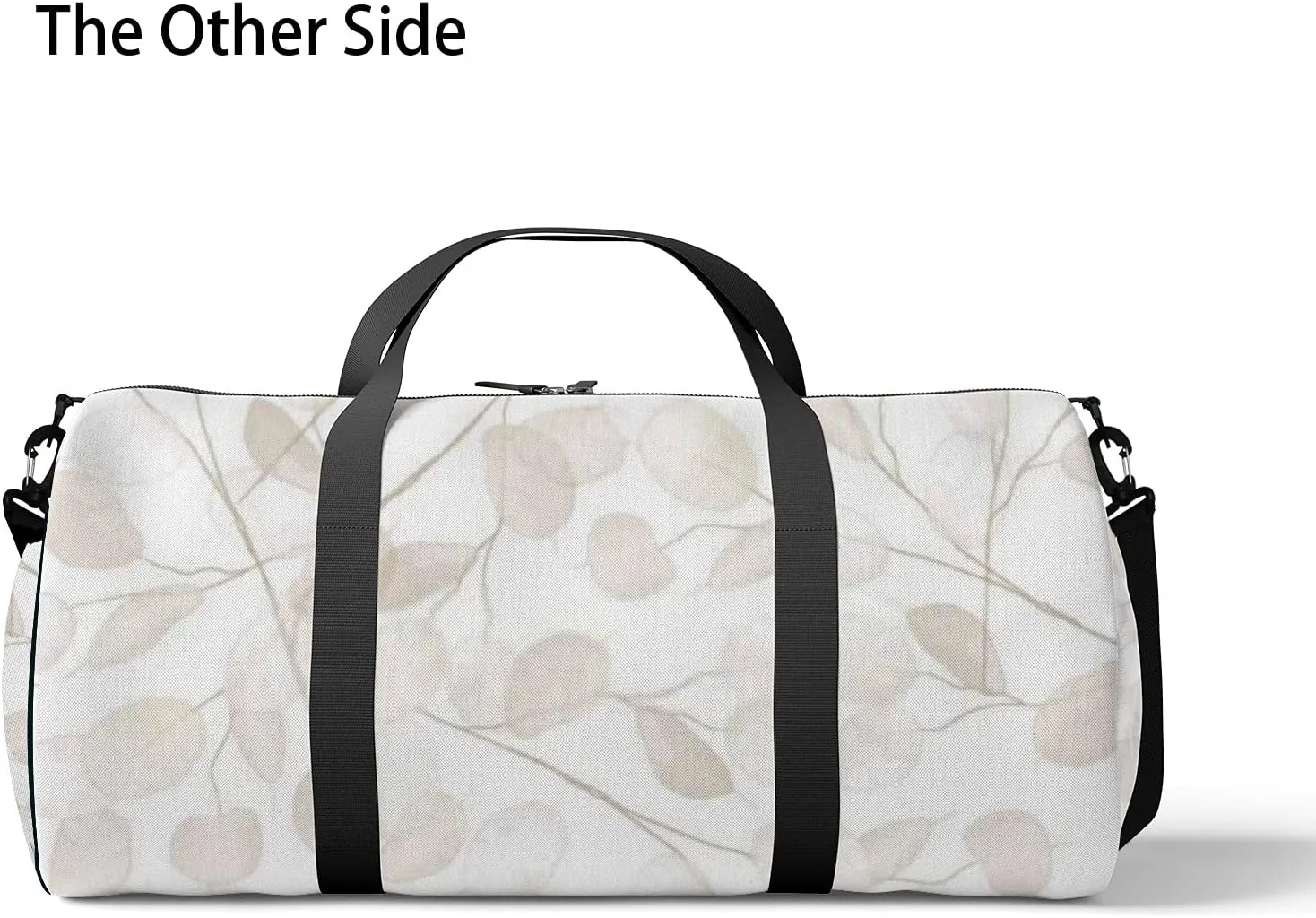 Sports Gym Bag for Women and Men Waterproof Floral Watercolor Winter Boho Style Duffel Bag Lightweight Carryon Traveling Boarding Gripsack