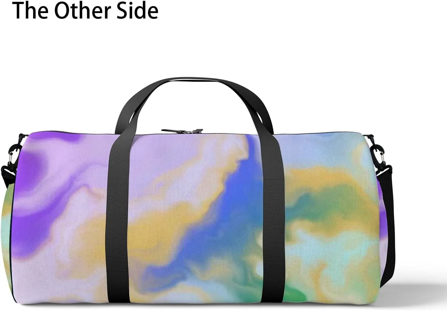 Sports Gym Bag for Women and Men Waterproof Hand Painted Artistic Style Duffel Bag Lightweight Carryon Traveling Boarding Gripsack