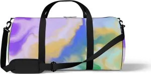 Sports Gym Bag for Women and Men Waterproof Hand Painted Artistic Style Duffel Bag Lightweight Carryon Traveling Boarding Gripsack