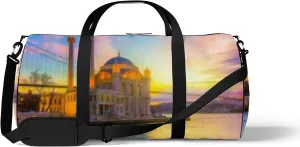 Sports Gym Bag for Women and Men Waterproof Sunrise Clouds Duffel Bag Lightweight Carryon Traveling Boarding Gripsack
