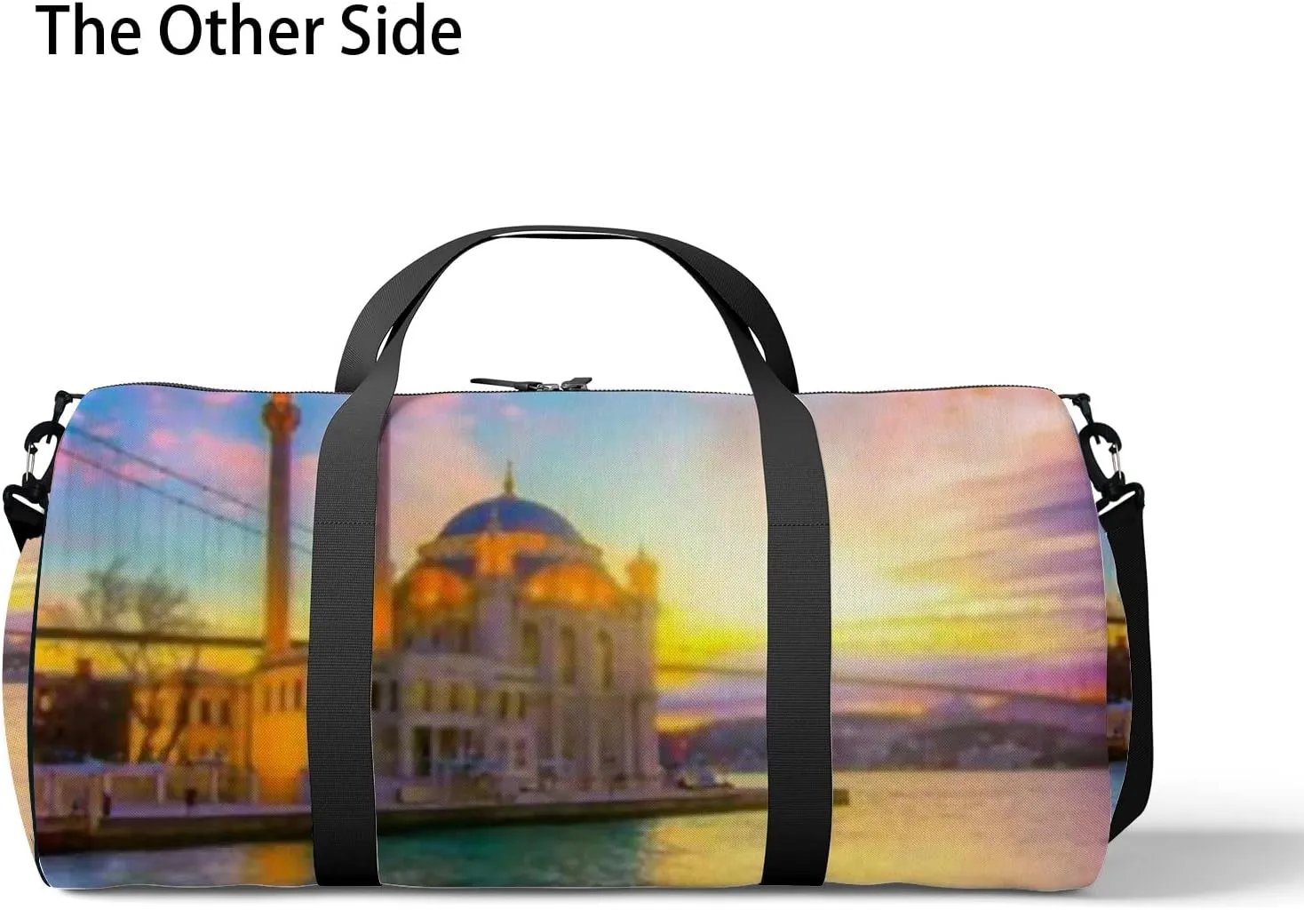 Sports Gym Bag for Women and Men Waterproof Sunrise Clouds Duffel Bag Lightweight Carryon Traveling Boarding Gripsack