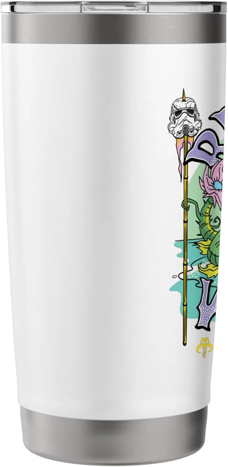 Star Wars The Mandalorian Beskar Vibes Mos Espa Surf Beach Stainless Steel Insulated Tumbler