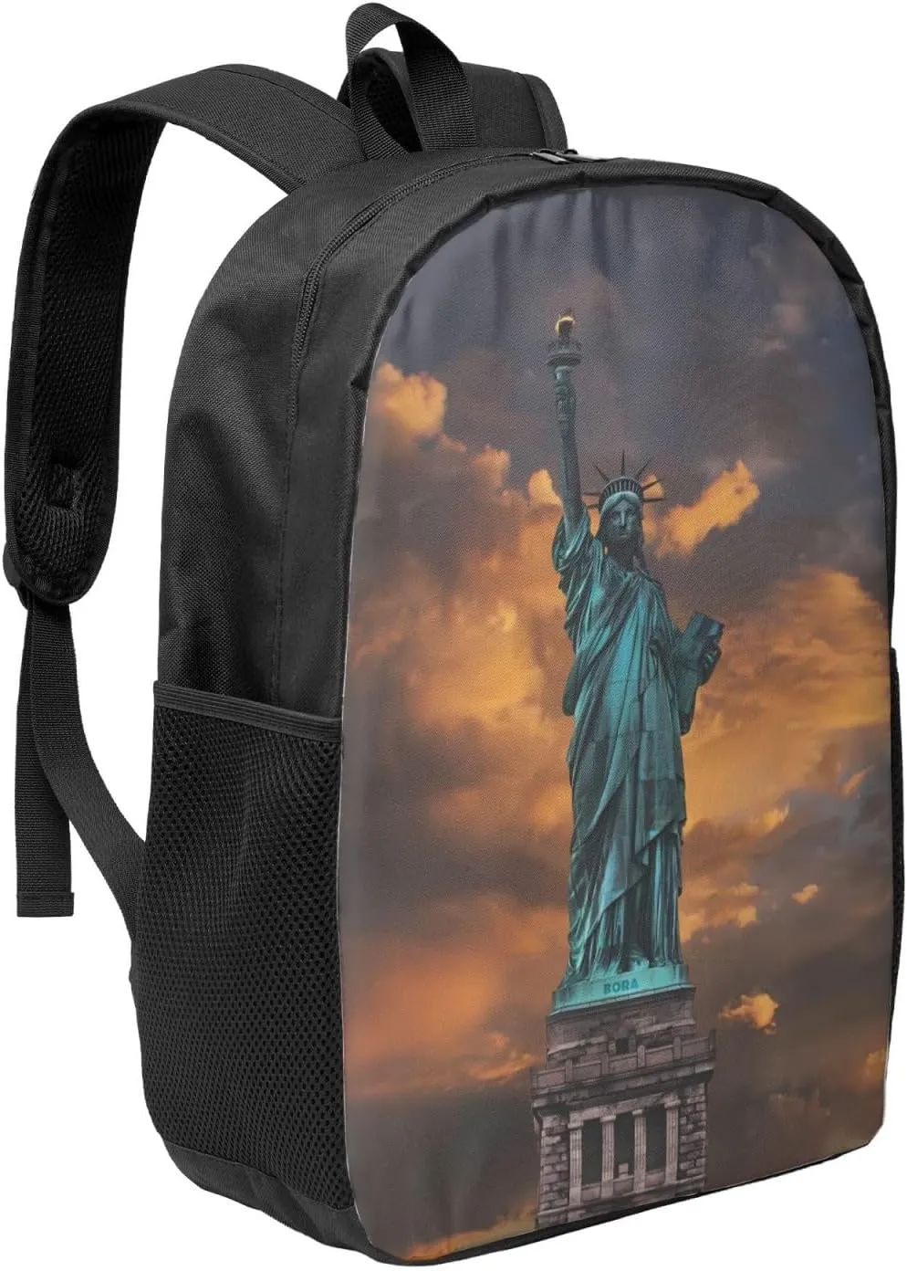 Statue Of Libertys Backpack, 17 Inch Travel Business Laptop Backpack For Women Men
