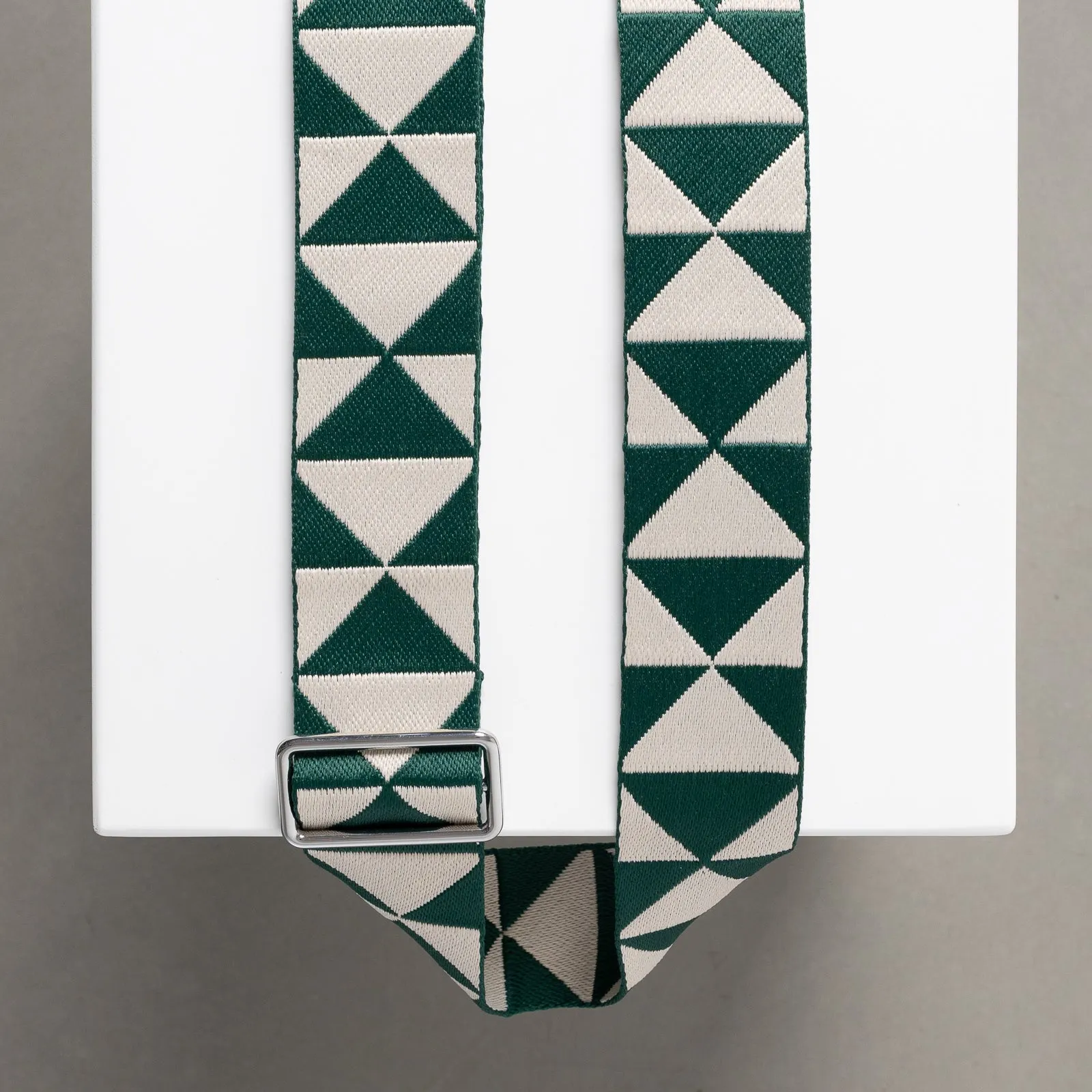 strap triangles green/sand - stone