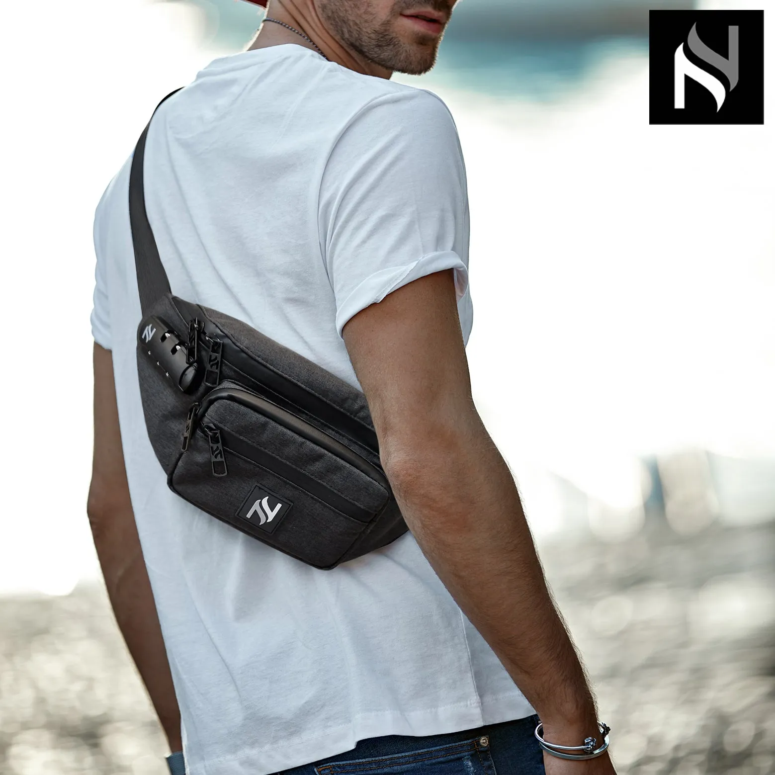 STREET BUM BAG DARK GREY