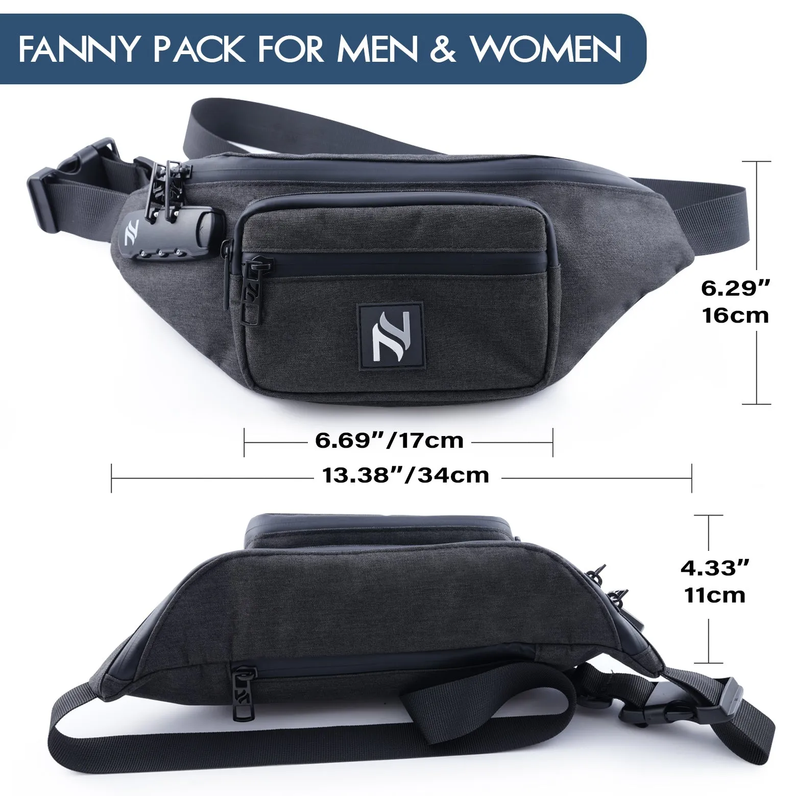 STREET BUM BAG DARK GREY