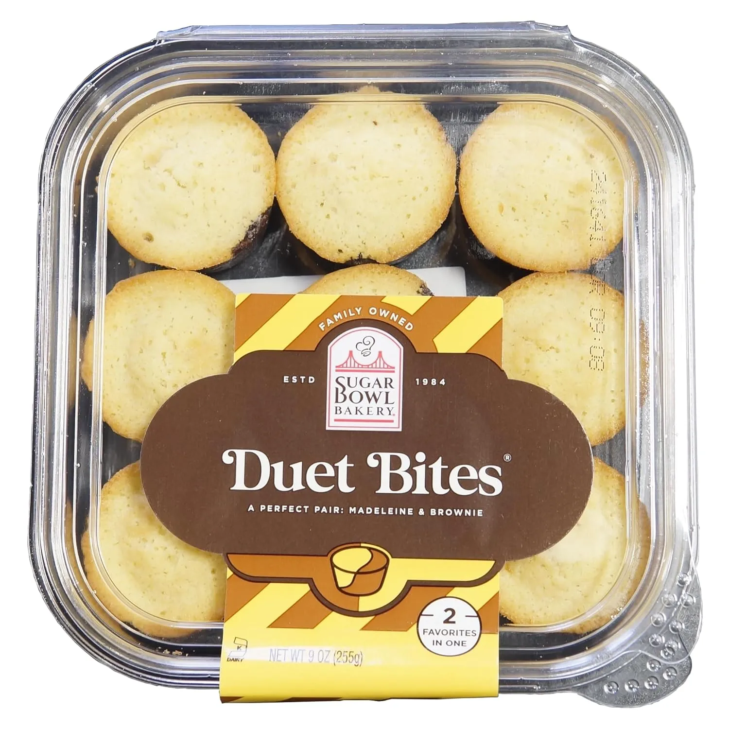 Sugar Bowl Bakery Duet Bites Madeleine & Brownie Cookies, 9 oz, Pack of 3